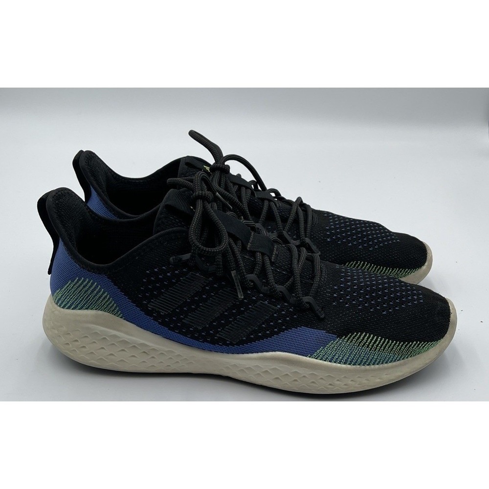 Adidas Fluidstreet Mens Running Shoes Black Blue Green G58105 Sneakers 11.5